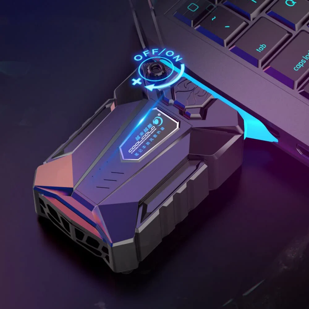 Game Gaming Notebook Laptop Vacuum Cooler USB Air Cooler Adjustable Speed 3000±10％RPM Portable External Extracting Cooling Fan - Image 3