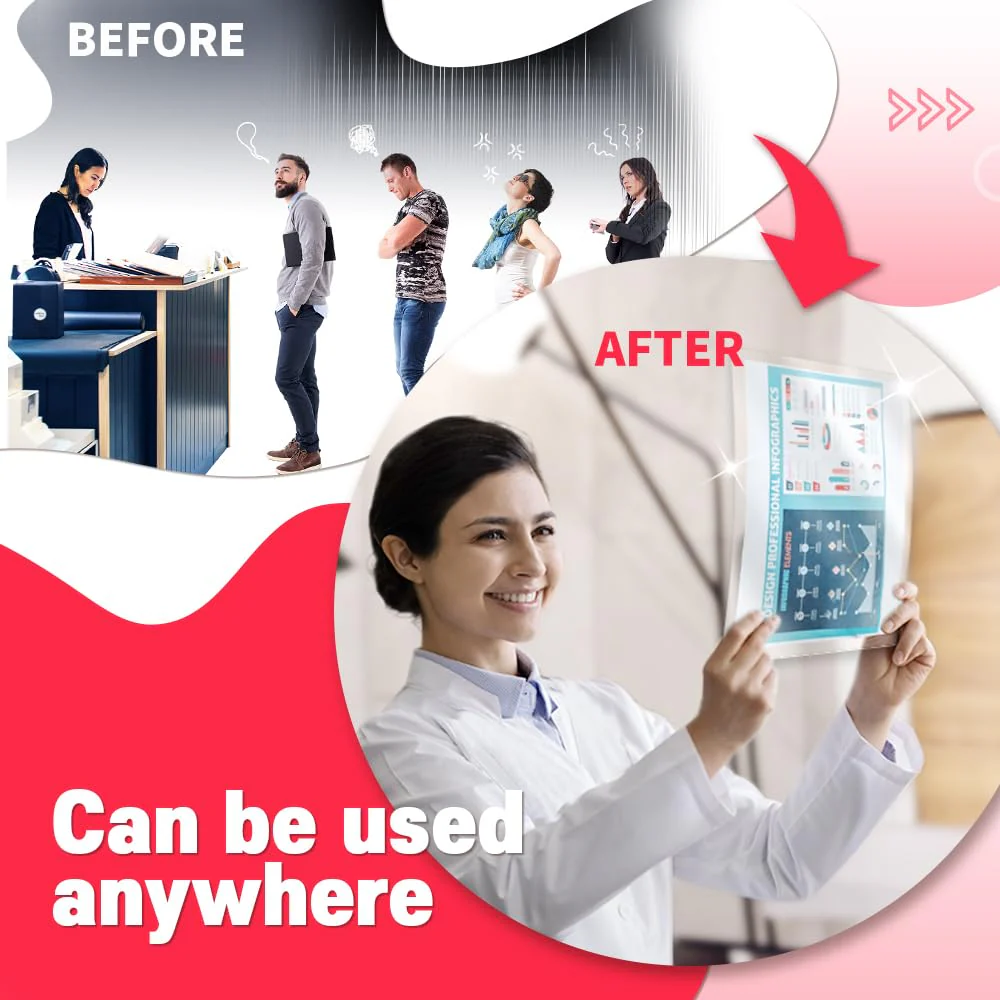 No Heat Laminating Sheets Self Sealing 8.7 x 12.2 Inch, 20 Pack, 4mil Thickness, Transparent, No Machine Self Adhesive Laminating Sheets, Protect documents and Photos [Letter Size] by HA SHI Letter Sizes 20 Sheets (Letter Size, 9x12 Inch) Transparent - Image 8