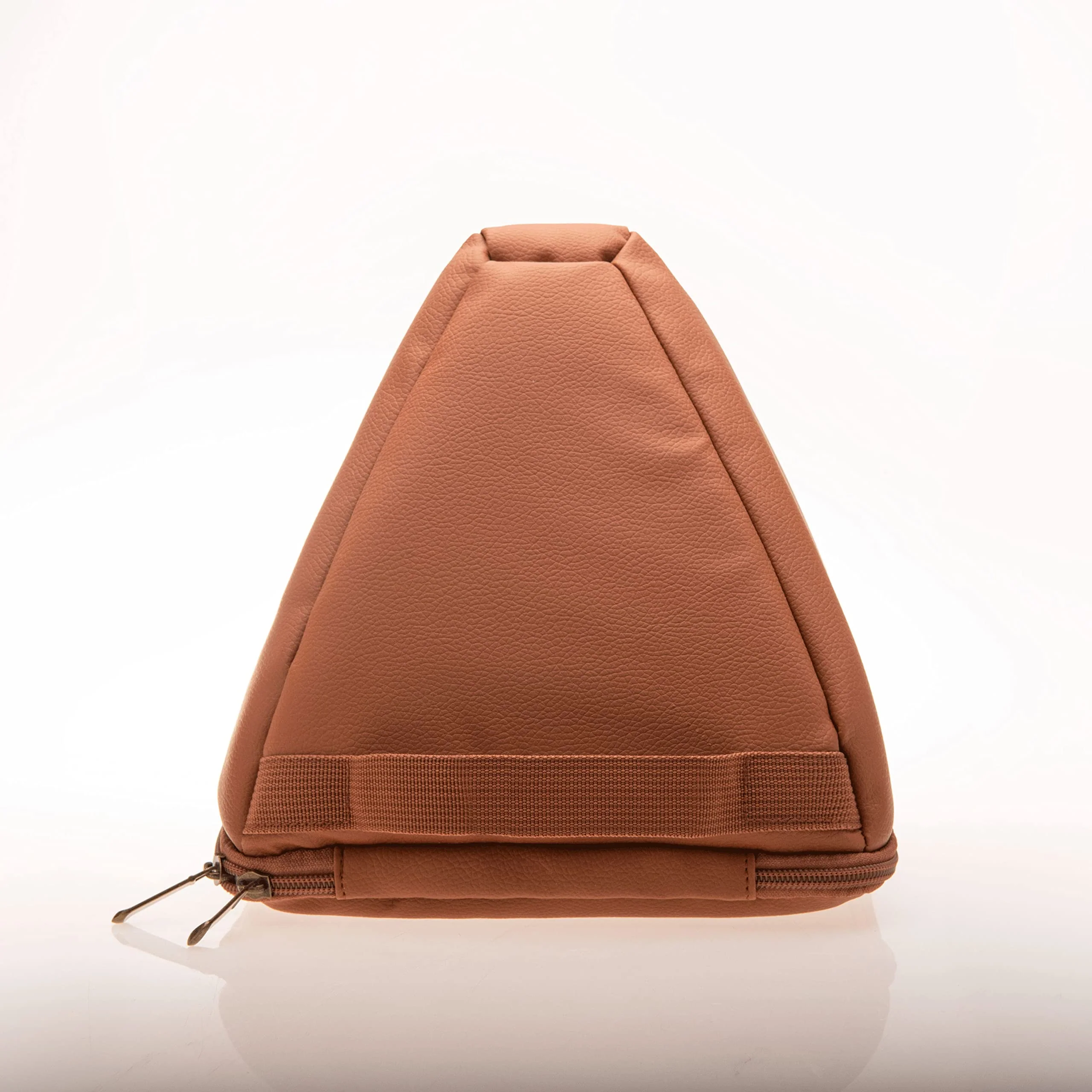 TOPFUND Artificial Leather Carrying Case for Packing Crystal Singing Pyramid 6 inch 6" Artificial Leather Carrying Case